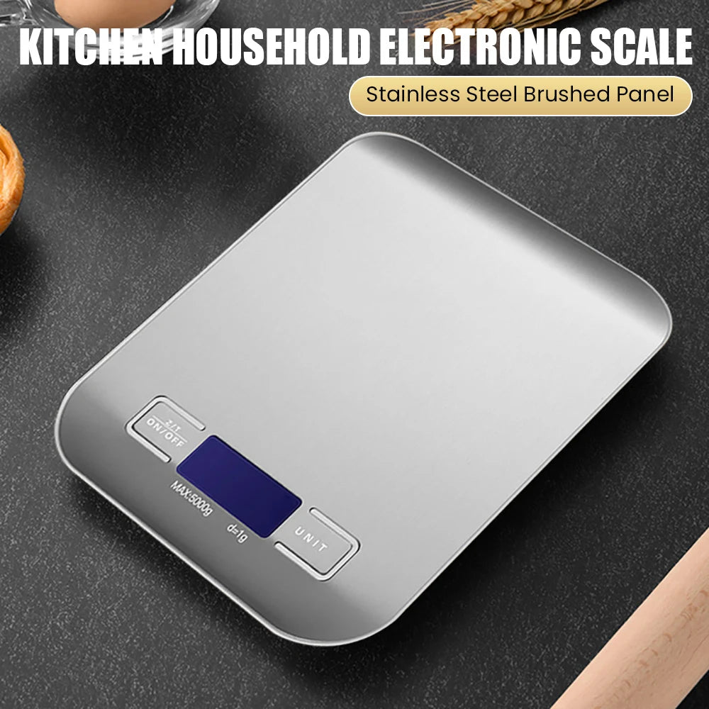 Household Kitchen High-precision Electronic Pastry Baking Scale Small Food Baking Scale 10kg/1g Accurate Weighing - Slobuy