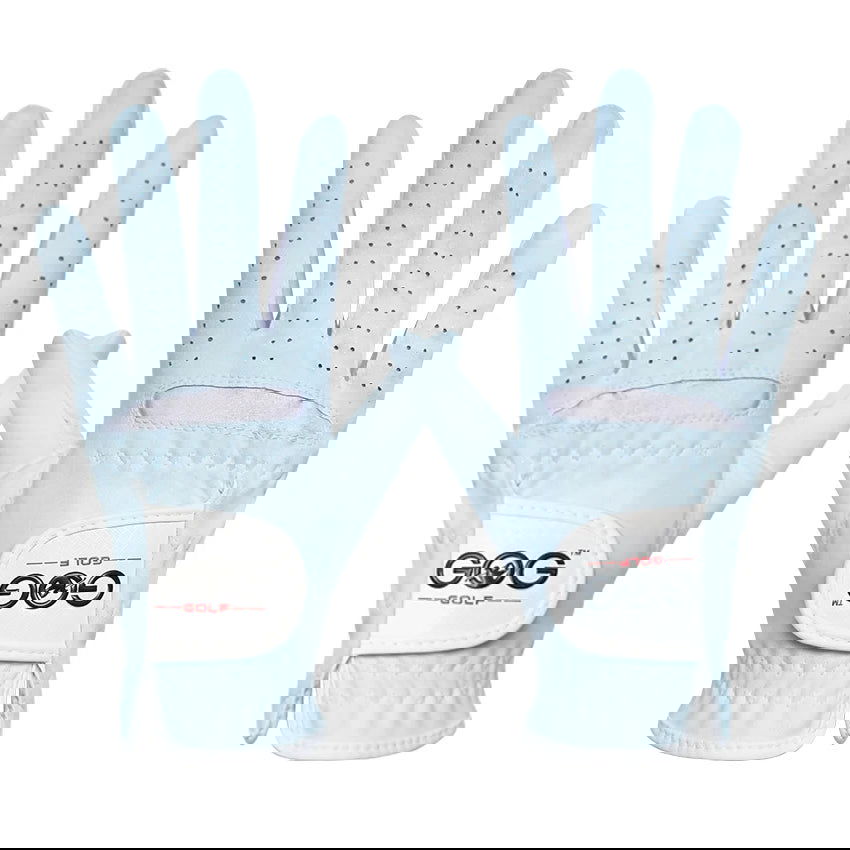1pair GOG GOLF GLOVES BLUE Professional Breathable Sky Blue soft Fabric For women left and right hand free shipping - Slobuy