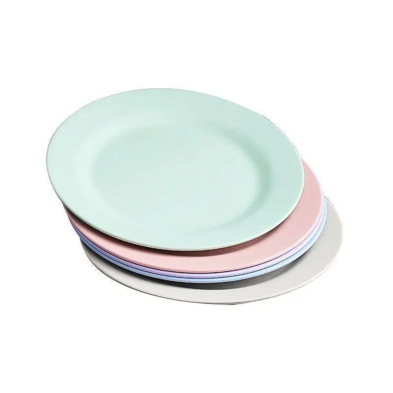 1pc 28cm Wheat Straw Dinner Plates Pizza Plate Steak Dish Western Food Large Plate Dessert Plate Dishes    Kitchen - Slobuy