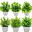 1pc Artificial Plants with Plastics Pots Perfect Greenery for Home DecorationsOffice Desk Living Room and Bedroom Decoration - Slobuy