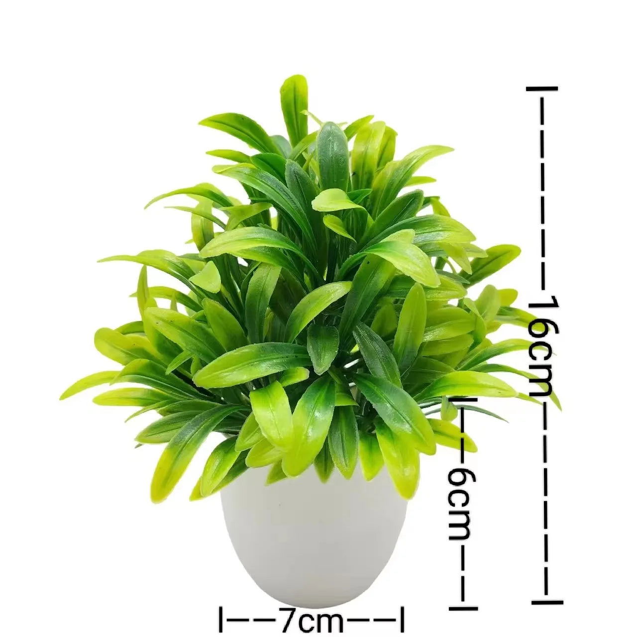 1pc Artificial Plants with Plastics Pots Perfect Greenery for Home DecorationsOffice Desk Living Room and Bedroom Decoration - Slobuy