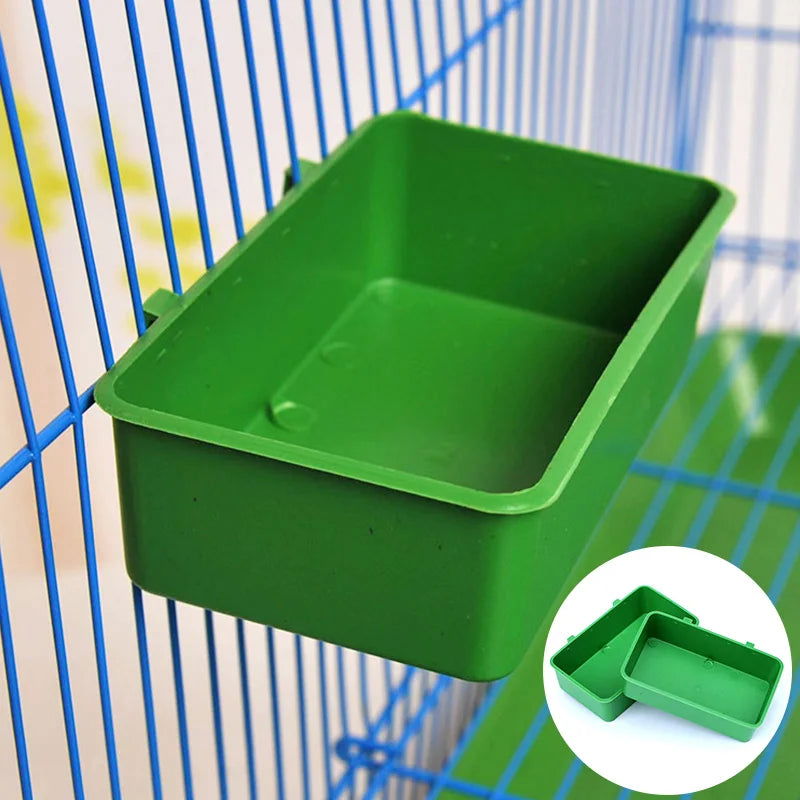1pc Bird Water Bath Tub Pet Bird Bowl Parrots Parakeet Birdbath Cage Hanging Small Parrot Cage Pet Bird Cage Accessories - Slobuy