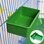 1pc Bird Water Bath Tub Pet Bird Bowl Parrots Parakeet Birdbath Cage Hanging Small Parrot Cage Pet Bird Cage Accessories - Slobuy