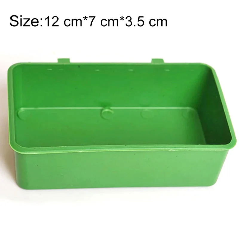 1pc Bird Water Bath Tub Pet Bird Bowl Parrots Parakeet Birdbath Cage Hanging Small Parrot Cage Pet Bird Cage Accessories - Slobuy