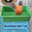 1pc Bird Water Bath Tub Pet Bird Bowl Parrots Parakeet Birdbath Cage Hanging Small Parrot Cage Pet Bird Food Tray Accessories - Slobuy