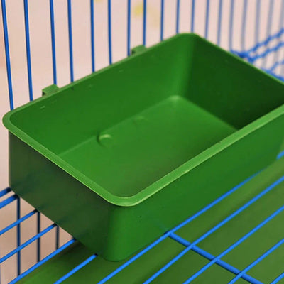 1pc Bird Water Bath Tub Pet Bird Bowl Parrots Parakeet Birdbath Cage Hanging Small Parrot Cage Pet Bird Food Tray Accessories - Slobuy