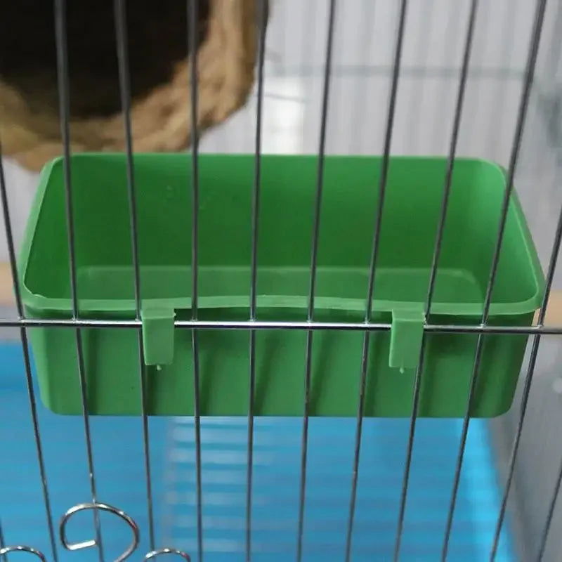 1pc Bird Water Bath Tub Pet Bird Bowl Parrots Parakeet Birdbath Cage Hanging Small Parrot Cage Pet Bird Food Tray Accessories - Slobuy