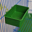 1pc Bird Water Bath Tub Pet Bird Bowl Parrots Parakeet Birdbath Cage Hanging Small Parrot Cage Pet Bird Food Tray Accessories - Slobuy