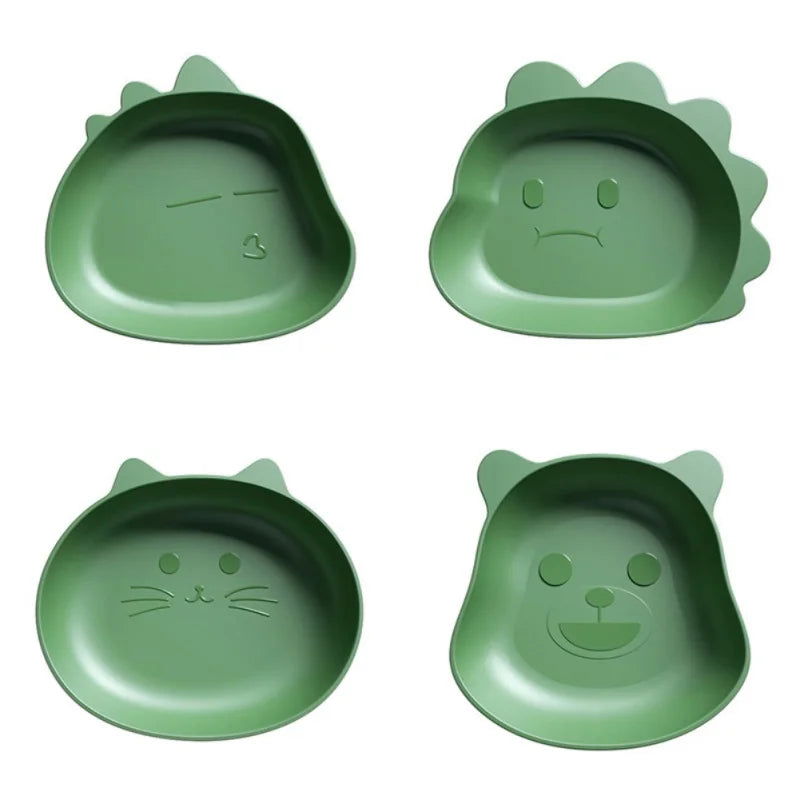 1pc Creative Fruit Plate Kitchen Tableware Desktop Spit Bone Dish Trash Tray Cute Cartoon Shape Bear Snack Food Residue - Slobuy