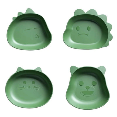 1pc Creative Fruit Plate Kitchen Tableware Desktop Spit Bone Dish Trash Tray Cute Cartoon Shape Bear Snack Food Residue - Slobuy
