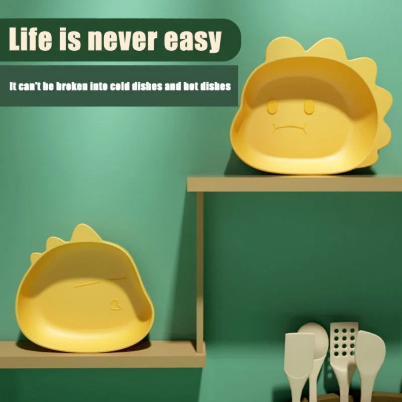 1pc Creative Fruit Plate Kitchen Tableware Desktop Spit Bone Dish Trash Tray Cute Cartoon Shape Bear Snack Food Residue - Slobuy