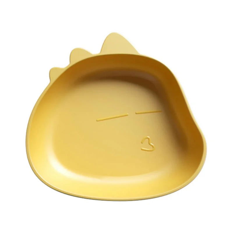 1pc Creative Fruit Plate Kitchen Tableware Desktop Spit Bone Dish Trash Tray Cute Cartoon Shape Bear Snack Food Residue - Slobuy
