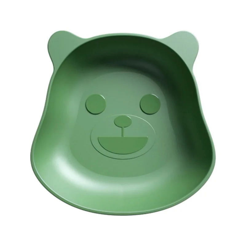 1pc Creative Fruit Plate Kitchen Tableware Desktop Spit Bone Dish Trash Tray Cute Cartoon Shape Bear Snack Food Residue - Slobuy
