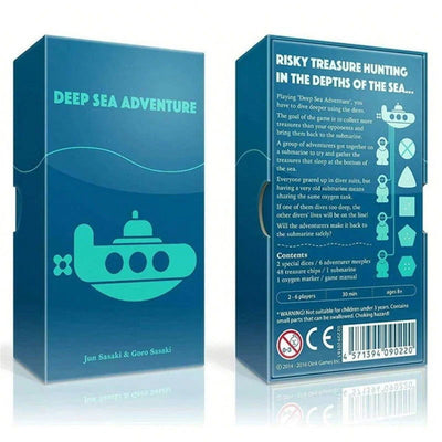 1pc "Deep Sea Adventure" Family Gathering Game Card,Fun Card Game,Party Board Games - Slobuy