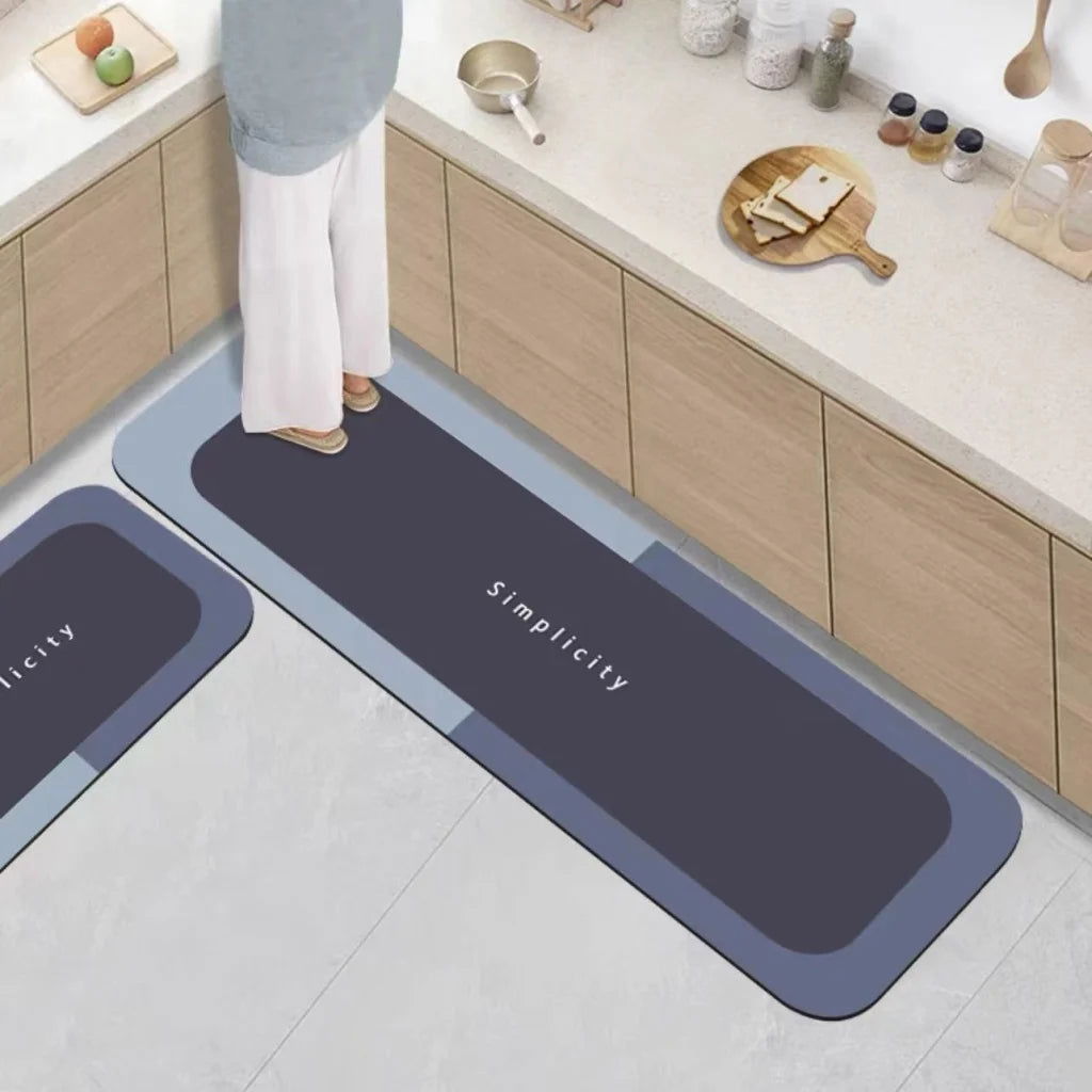 1pc Diatom Mud Floor Mat, Super Absorbent Kitchen Mat, Quick-Drying Kitchen rugs - Slobuy