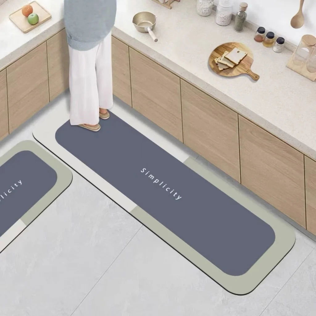 1pc Diatom Mud Floor Mat, Super Absorbent Kitchen Mat, Quick-Drying Kitchen rugs - Slobuy