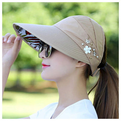 1pc Golf Cap Simplicity Women's UPF 50+ UV Protection Wide Brim Beach Sun Visor Hat For Wife Girls Gift Uulticolor New Cheap - Slobuy