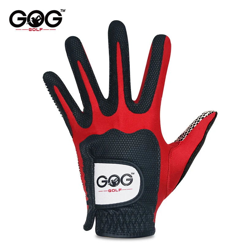 1pc Golf Gloves PU Leather Superelasticity Magic gloves 2 colour Blue Red For Men Schoolboy Gentleman For Game Ball new - Slobuy