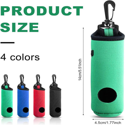 1pc Golf Tee Holder, Golf Ball Carry Bag Pouch Golf Ball Holder Keychain Belt Clip, Golf Gifts Accessories - Slobuy