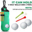 1pc Golf Tee Holder, Golf Ball Carry Bag Pouch Golf Ball Holder Keychain Belt Clip, Golf Gifts Accessories - Slobuy