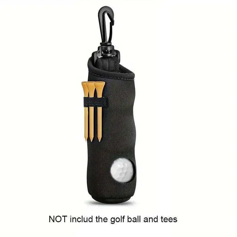 1pc Golf Tee Holder, Golf Ball Carry Bag Pouch Golf Ball Holder Keychain Belt Clip, Golf Gifts Accessories - Slobuy