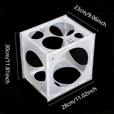 1pc, Holiday Wedding Party 11 Hole Balloon Size Measuring Box,Smooth Section Does Not Hurt The Balloon, Flexible Buckle Design - Slobuy