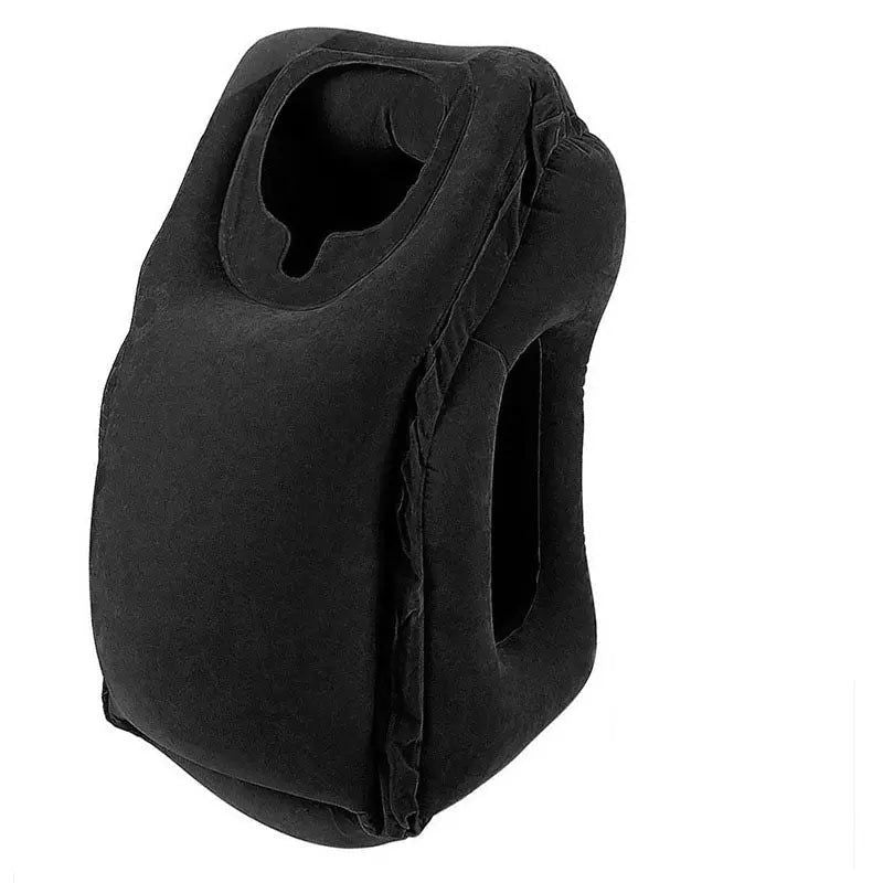 1pc Inflatable Air Cushion Travel Pillow Headrest Chin Support Cushions for Airplane Plane Office Rest Neck Nap Pillows - Slobuy
