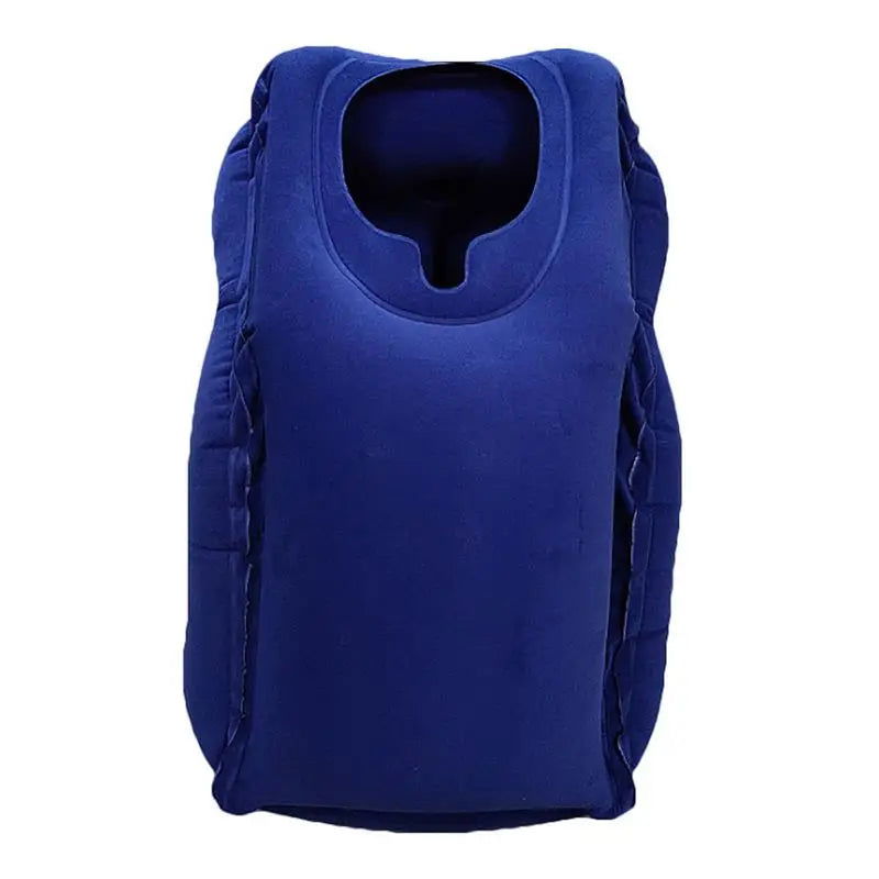 1pc Inflatable Air Cushion Travel Pillow Headrest Chin Support Cushions for Airplane Plane Office Rest Neck Nap Pillows - Slobuy