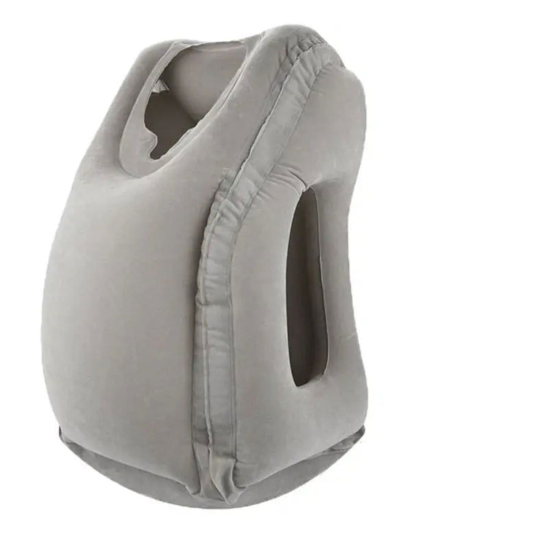 1pc Inflatable Air Cushion Travel Pillow Headrest Chin Support Cushions for Airplane Plane Office Rest Neck Nap Pillows - Slobuy