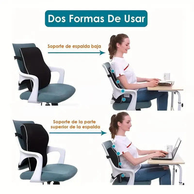 1pc Memory Foam Non-Slip Car Seat Cushion for Office and Gaming Chairs - Supports Lumbar and Waist - Soft and Comfortable - Slobuy