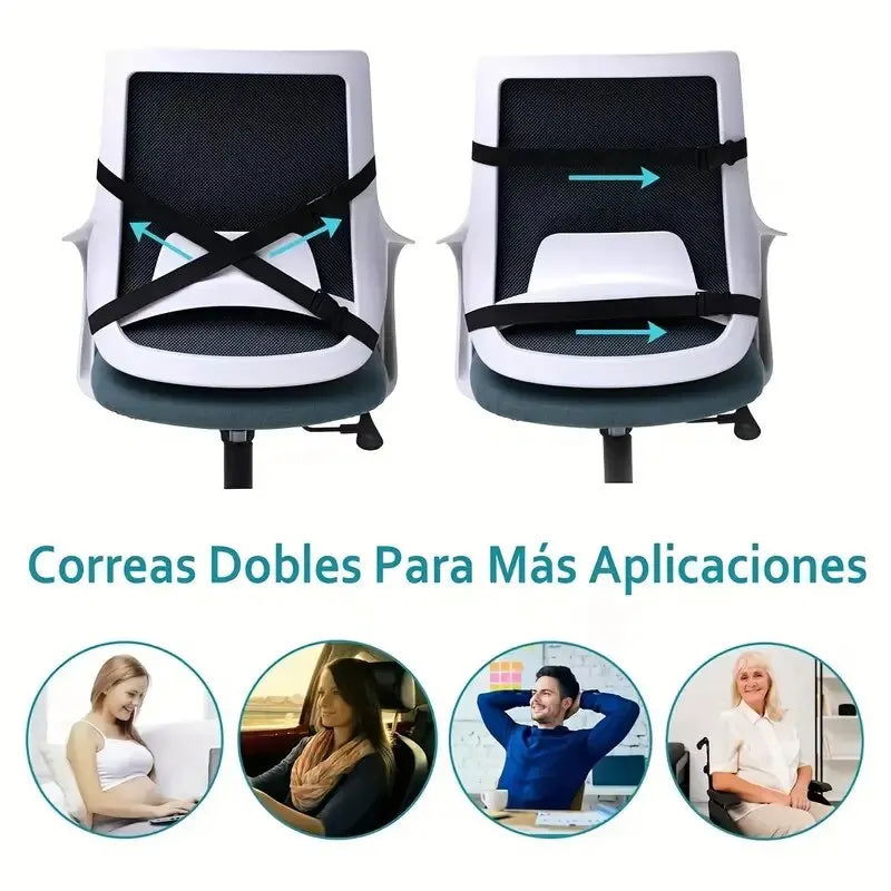 1pc Memory Foam Non-Slip Car Seat Cushion for Office and Gaming Chairs - Supports Lumbar and Waist - Soft and Comfortable - Slobuy