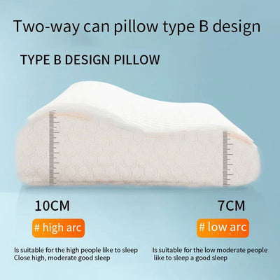 1pc Memory Foam Pillow, Knitted Fabric Polyurethane Slow Rebound Temperature Sensing Water Cube Pillow Core For Anti-snoring Nec - Slobuy