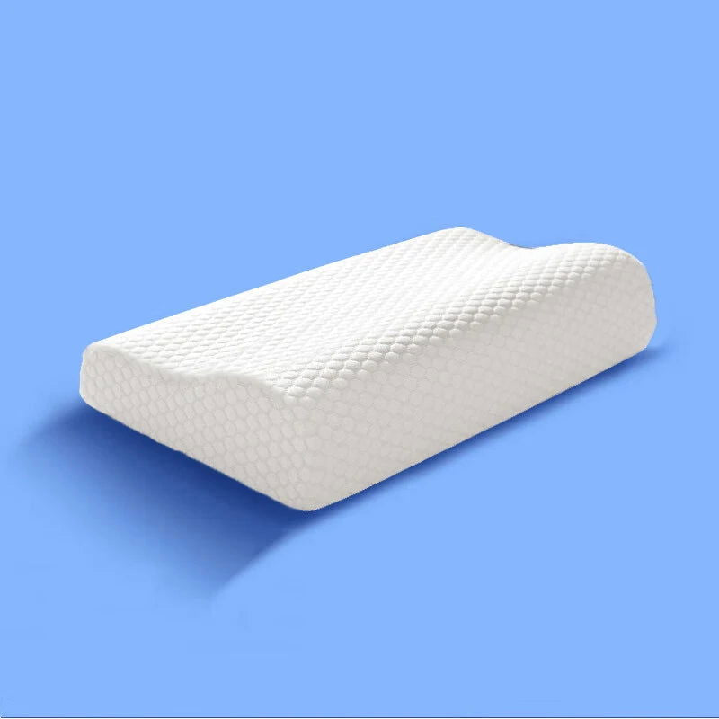 1pc Memory Foam Pillow, Knitted Fabric Polyurethane Slow Rebound Temperature Sensing Water Cube Pillow Core For Anti-snoring Nec - Slobuy