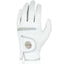 1pc Men Golf Glove Micro Soft Fabric Breathable Comfortable Fitting With Magnetic Marker Replaceable For Golfers White - Slobuy