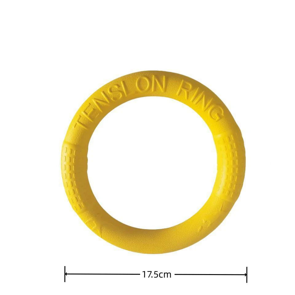 1pc Orange Dog Toys Pet Flying Disk Training Ring Puller EVA Interactive Training Ring Puller Resistant for Dogs - Slobuy