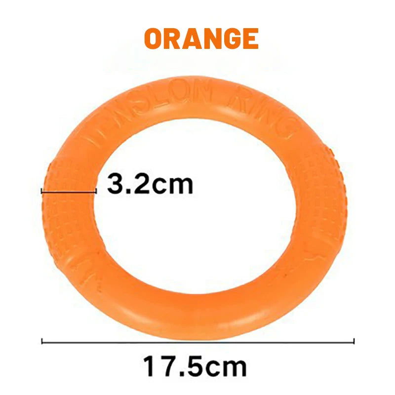 1pc Orange Dog Toys Pet Flying Disk Training Ring Puller EVA Interactive Training Ring Puller Resistant for Dogs - Slobuy