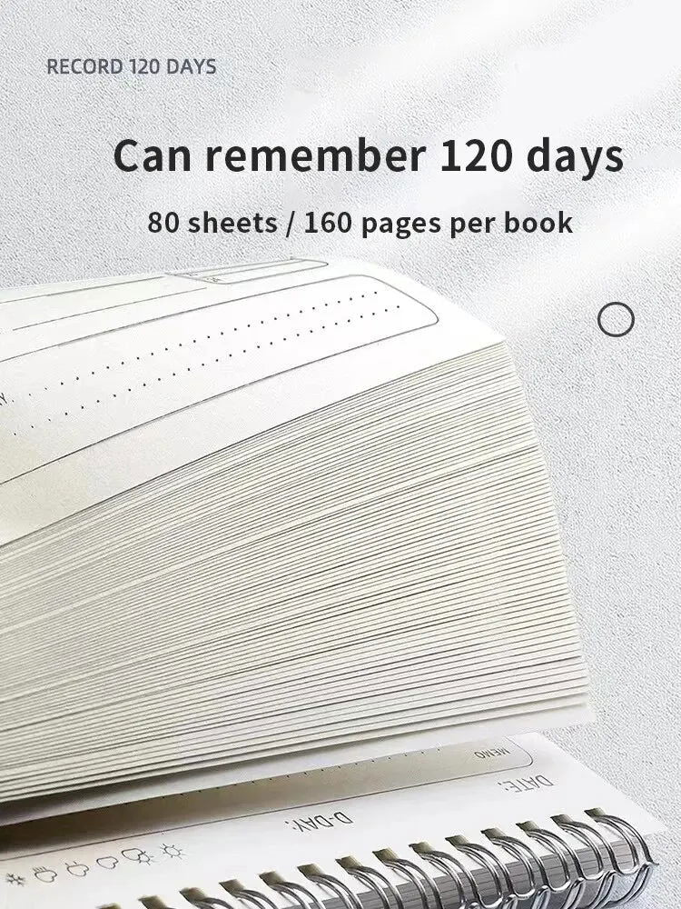 1pc Planner Agenda Spiral A5 Notebook Schedules Daily Plan To Do List Notepad 160 Pages Thick Office School Supplies Stationery - Slobuy