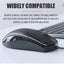1pc Professional Office Usb Optical Gaming  Mouse Ultra Slim Silent Ergonomic Design Computer Laptops Notebook Accessories - Slobuy