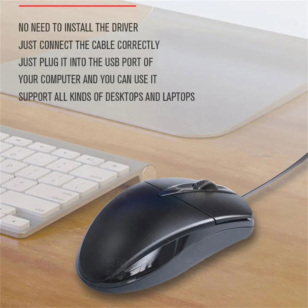 1pc Professional Office Usb Optical Gaming  Mouse Ultra Slim Silent Ergonomic Design Computer Laptops Notebook Accessories - Slobuy