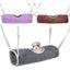 1pc Random Color Winter Warm Thick Plush Tunnel Hammock for Small Pet Hamsters, Ferrets, Squirrels, Sugar Gliders, Chinchillas - Slobuy