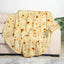 1pc Soft and Warm Mexican Tortilla Print Flannel Blanket for Couch, Sofa, Office, Bed, Camping, and Traveling - Slobuy