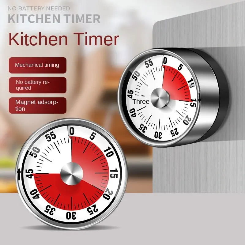 1pc Visual Timer Mechanical Countdown Timers Kitchen Classroom Baking Clock For Teaching Meeting Cookin Working - Slobuy