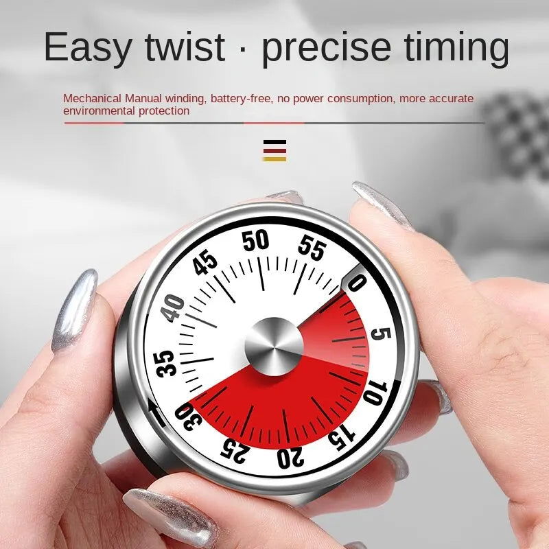 1pc Visual Timer Mechanical Countdown Timers Kitchen Classroom Baking Clock For Teaching Meeting Cookin Working - Slobuy