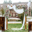 1pc White Wedding Arch Draping Fabric 75X600CM Chiffon Fabric Drape Drapery Sheer Backdrop Reception Swag Wedding Ceremony Decor - Slobuy