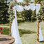 1pc White Wedding Arch Draping Fabric 75X600CM Chiffon Fabric Drape Drapery Sheer Backdrop Reception Swag Wedding Ceremony Decor - Slobuy