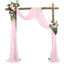 1pc White Wedding Arch Draping Fabric 75X600CM Chiffon Fabric Drape Drapery Sheer Backdrop Reception Swag Wedding Ceremony Decor - Slobuy