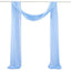 1pc White Wedding Arch Draping Fabric 75X600CM Chiffon Fabric Drape Drapery Sheer Backdrop Reception Swag Wedding Ceremony Decor - Slobuy