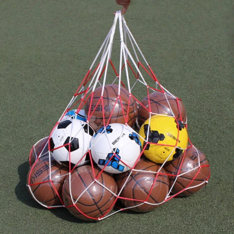 1pcs 10 Balls Carry Net Bag outdoor sporting Soccer Net Portable Sports Equipment Basketball Volleyball ball net bag - Slobuy