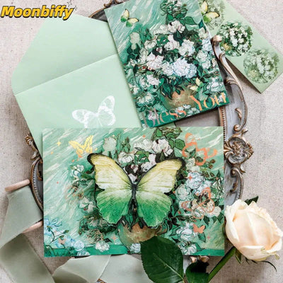 1pcs 3D Butterfly Card Pop-Up Greeting Cards Marry Christmas Greeting Card  Kids Gift Memorial Day Greeting Cards Birthday Card - Slobuy
