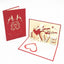 1pcs 3D Pop Up Greeting Cards With Envelope Laser Cut Post Card For Birthday Christmas Valentine' Day Party Wedding Decoration - Slobuy